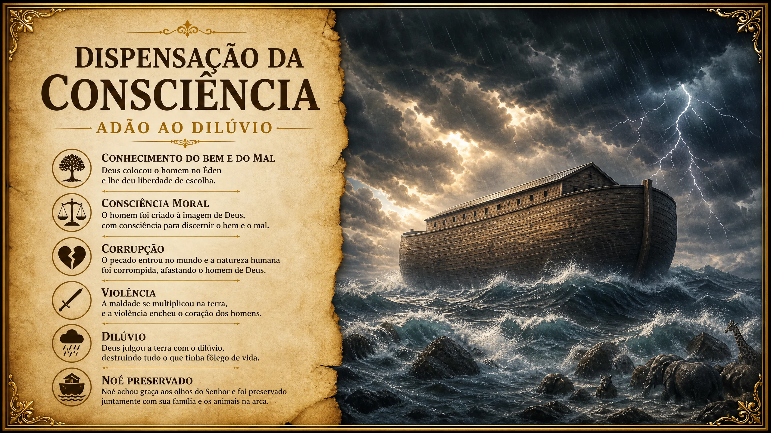 Dispensação da Consciência — Adão ao Dilúvio