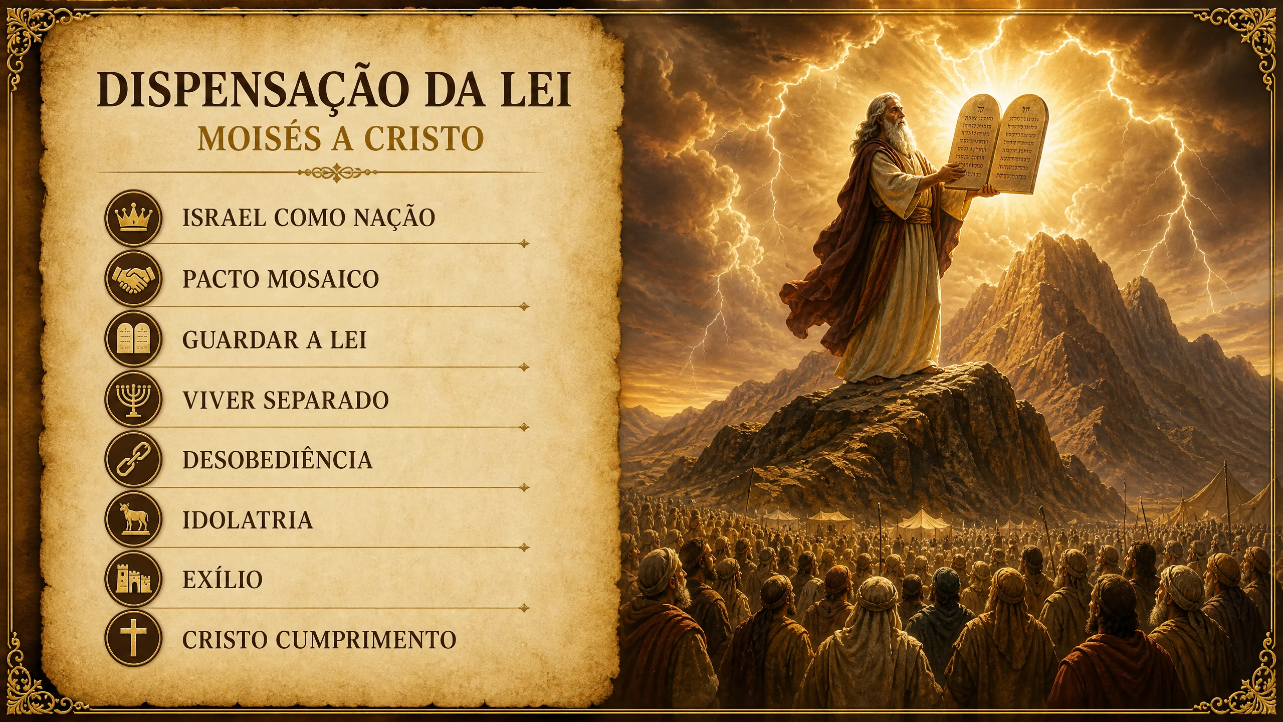 Dispensação da Lei — Moisés a Cristo