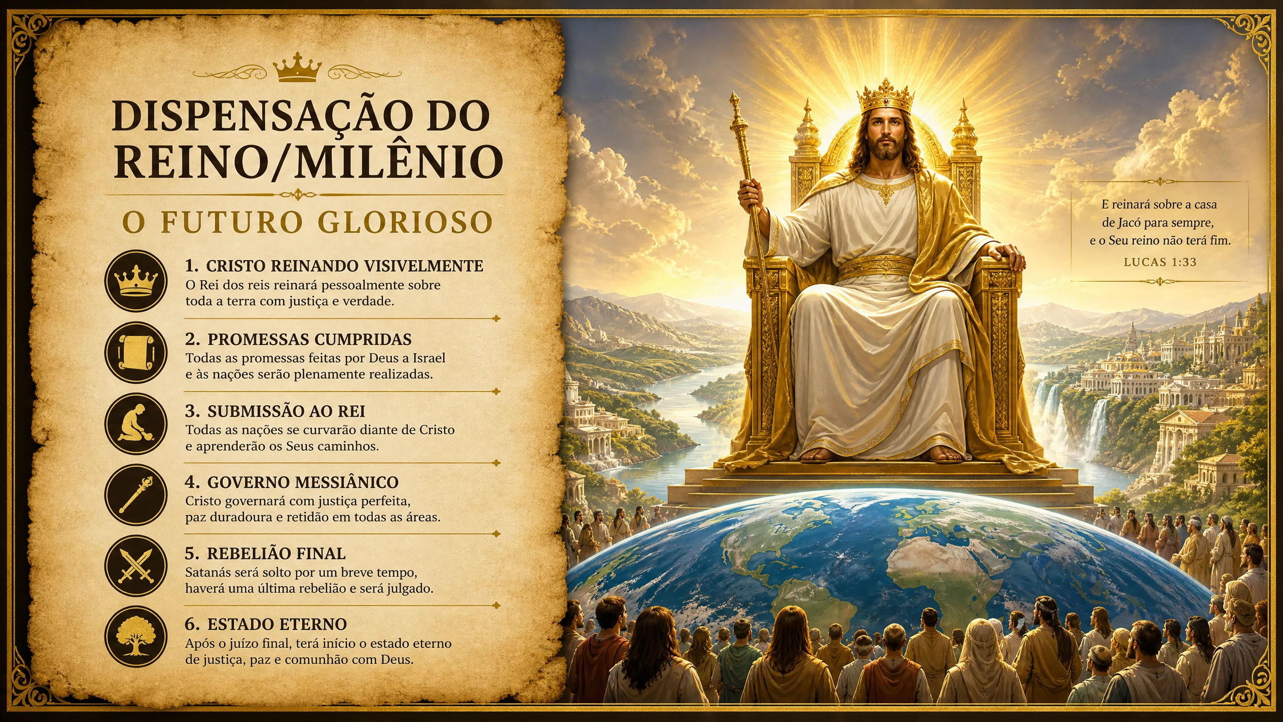 Dispensação do Reino/Milênio — O Futuro Glorioso